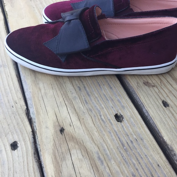 Kate Spade Delise Slip on Suede w leather bow 8.5 - Picture 8 of 8